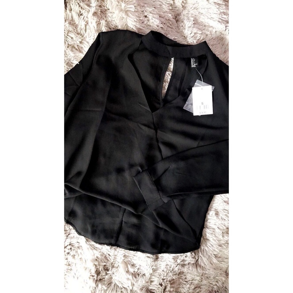Black Chiffon Blouse